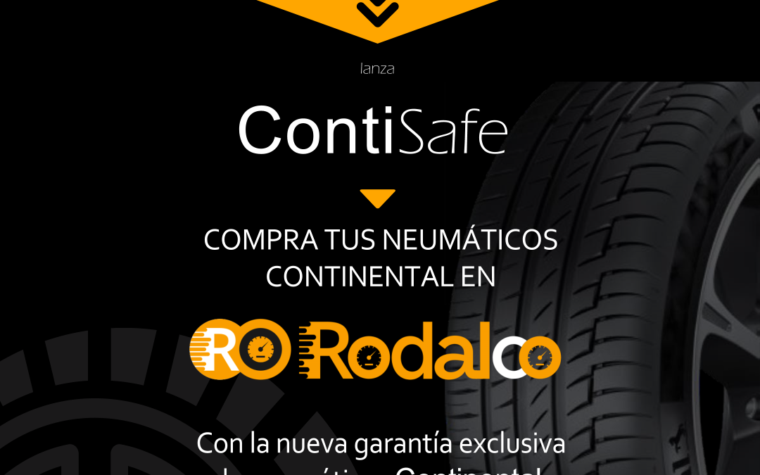 Neumáticos Continental, seguro GRATIS en Rodalco