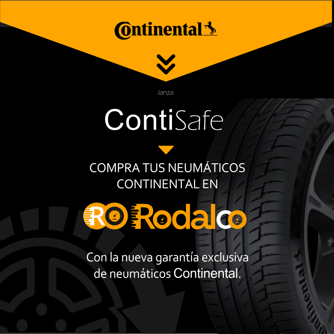Neumáticos continental con Garantía en Rodalco
