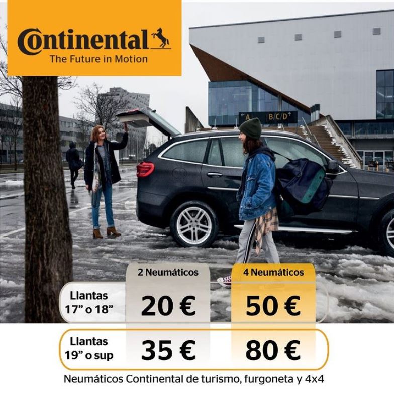 Promociones ruedas continental