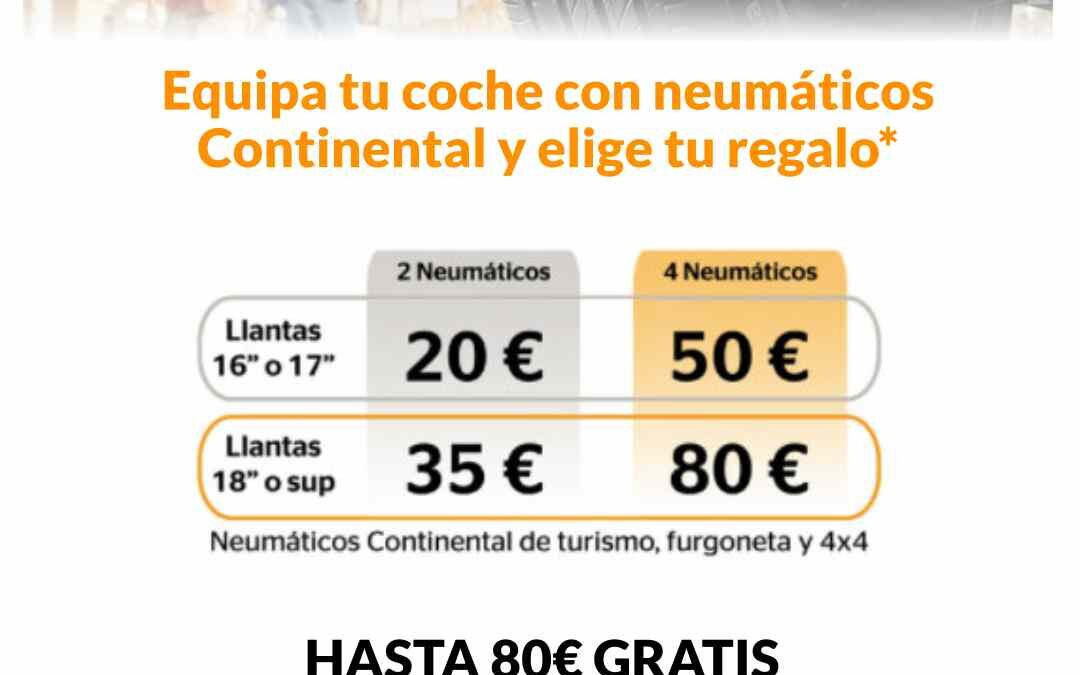 PROMOCIÓN: Hasta 80€ gratis en tarjeta-regalo