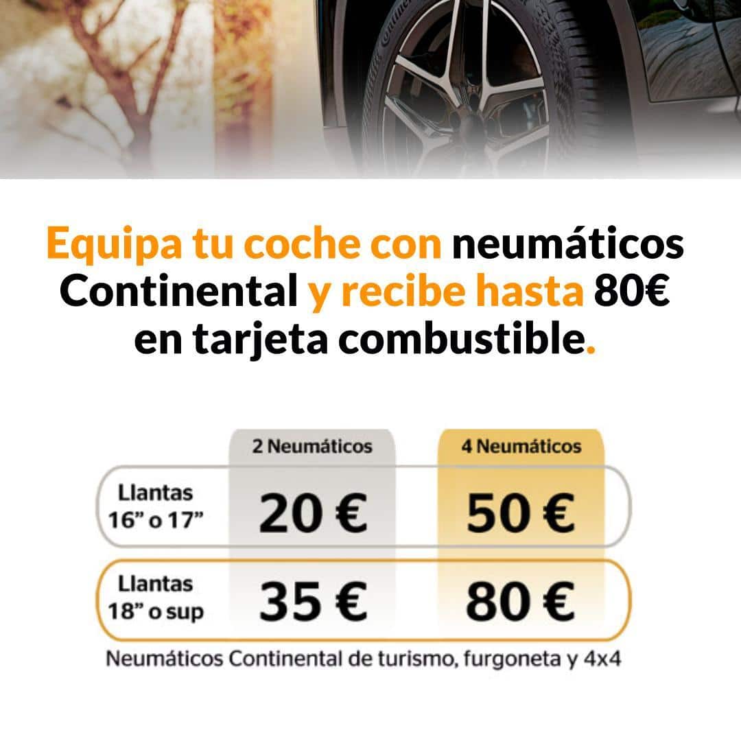Promoción neumáticos Continental
